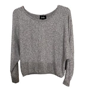 By & By Gray long sleeve sweater top.  Lightweight and soft feeling.  Size Small